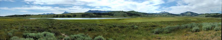 Yellowstone NP, van Norris naar Mammoth